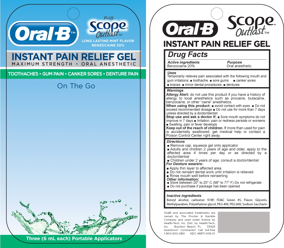 oral B tooth pain gel blister