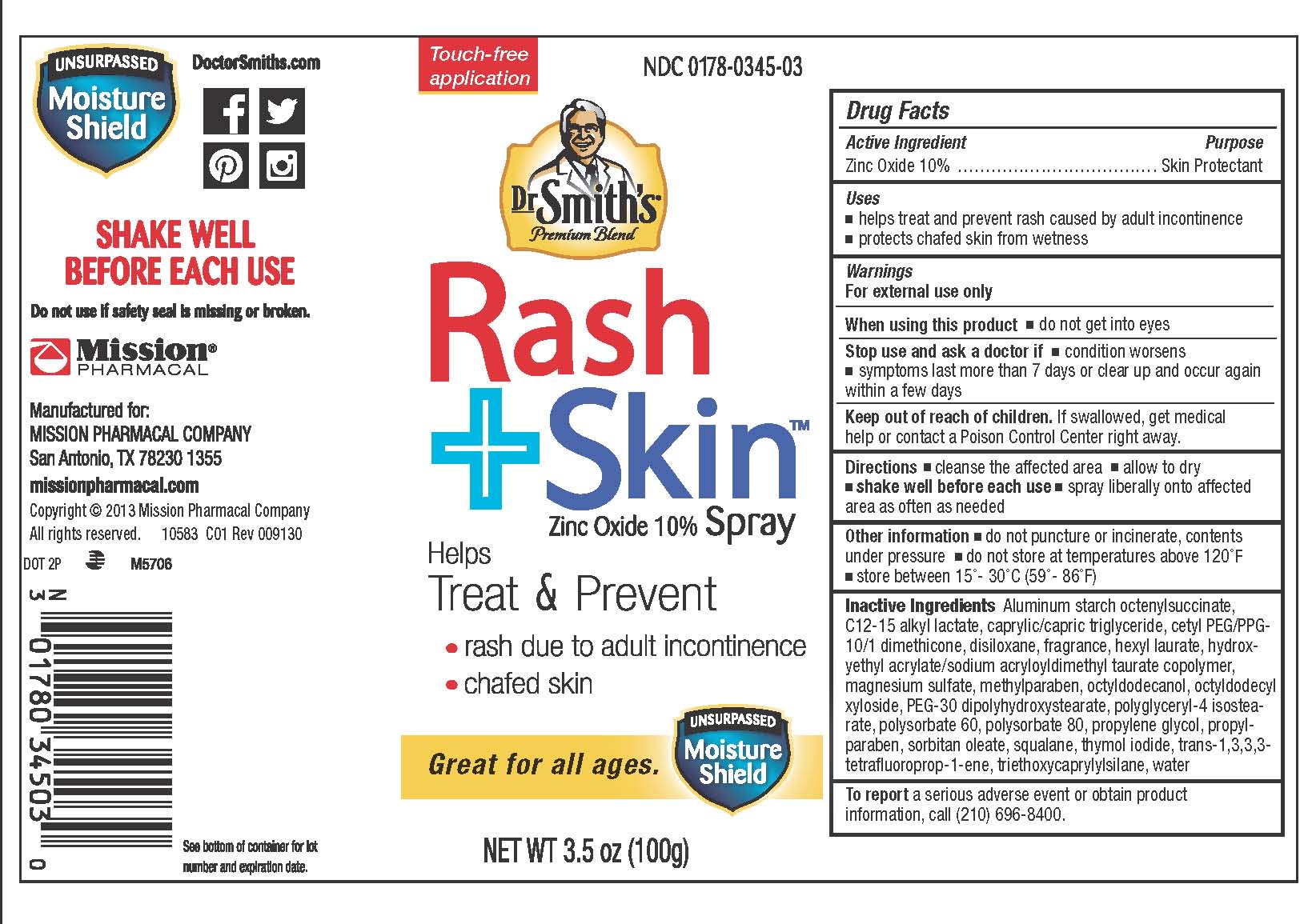 Dr Smiths Rash and Skin Spray