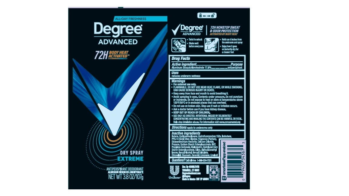 Degree Extreme Dry Spray AP