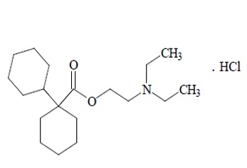 Dicyclomine Hydrochloride structural formula