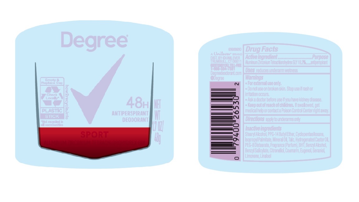 DEGREE sport 48h antiperspirant deodorant stick