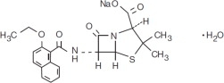 Structural Formula of Nafcillin Sodium
