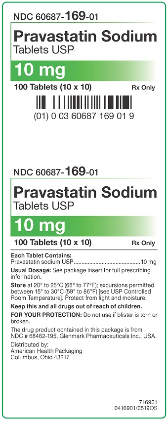 10 mg Pravastatin Sodium Tablets Carton
