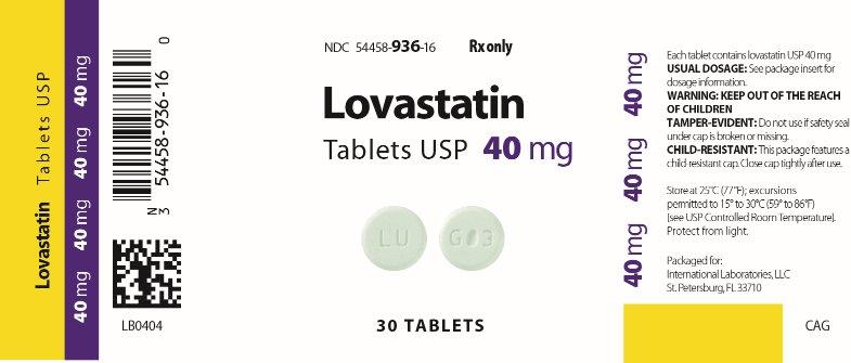 Lovastatin Tablets USP 40 mg