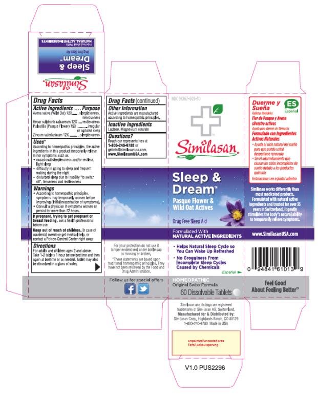 PRINCIPAL DISPLAY PANEL
NDC: <a href=/NDC/59262-603-30>59262-603-30</a>
Sleep & Dream
Pasque Flower &
Wild Oat Actives
60 Dissolvable Tablets
