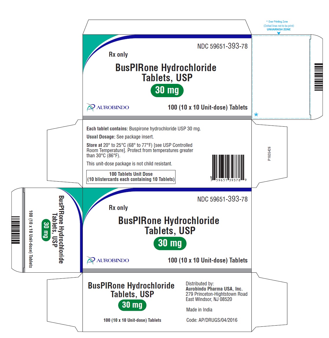 PACKAGE LABEL-PRINCIPAL DISPLAY PANEL - 30 mg Blister Carton (10 x 10 Unit-Dose)