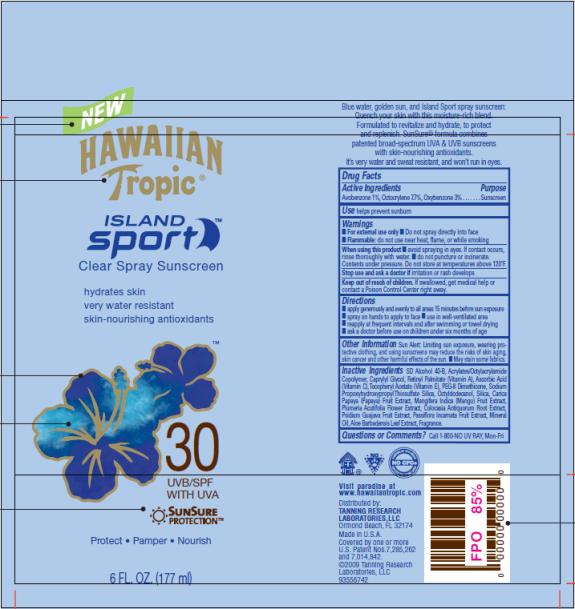 PRINCIPAL DISPLAY PANEL
Hawaiian Tropic Island Sport SPF 30