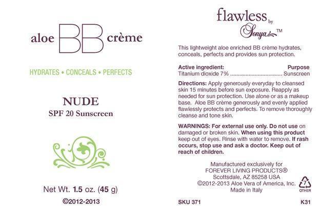 label for bb creme nude tube