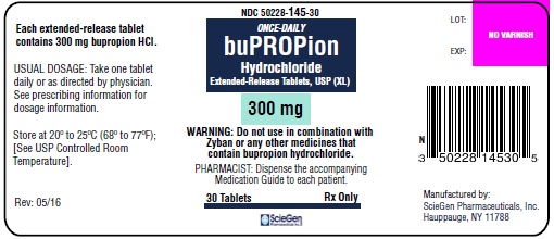 Bupropion HCl Tabs 300mg-30s
