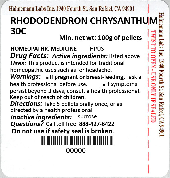 Rhododendron Chrysanthum 30C 100g