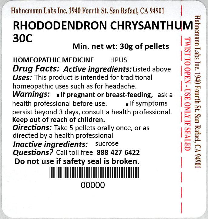 Rhododendron Chrysanthum 30C 30g