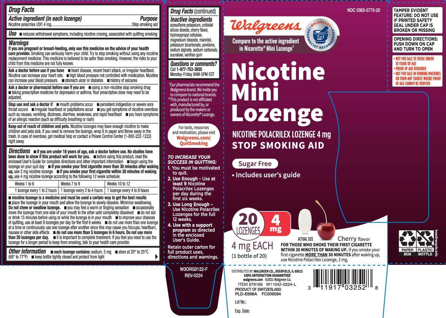 Nicotine Polacrilex USP, 4 mg