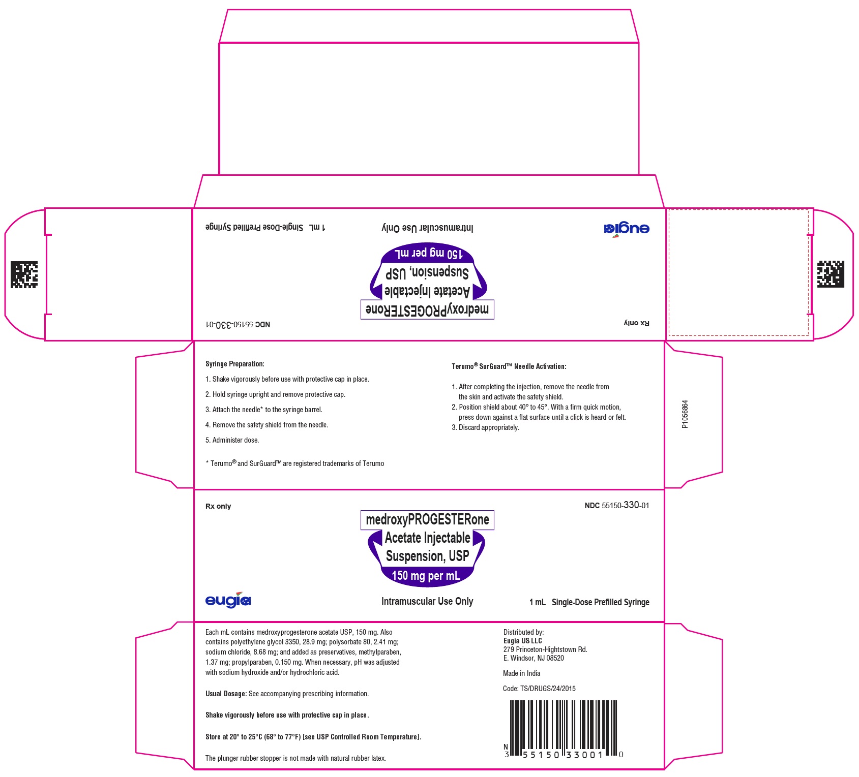 PACKAGE LABEL-PRINCIPAL DISPLAY PANEL - 150 mg per mL - Syringe-Carton (1 Syringe)