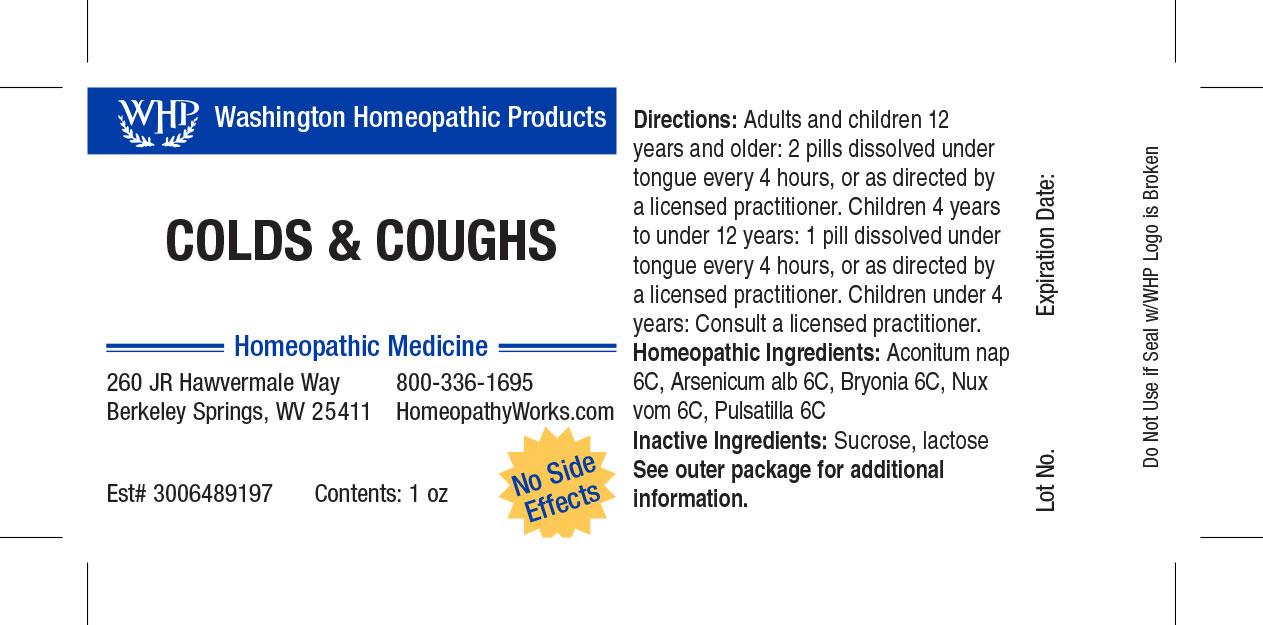 Colds & Cough label