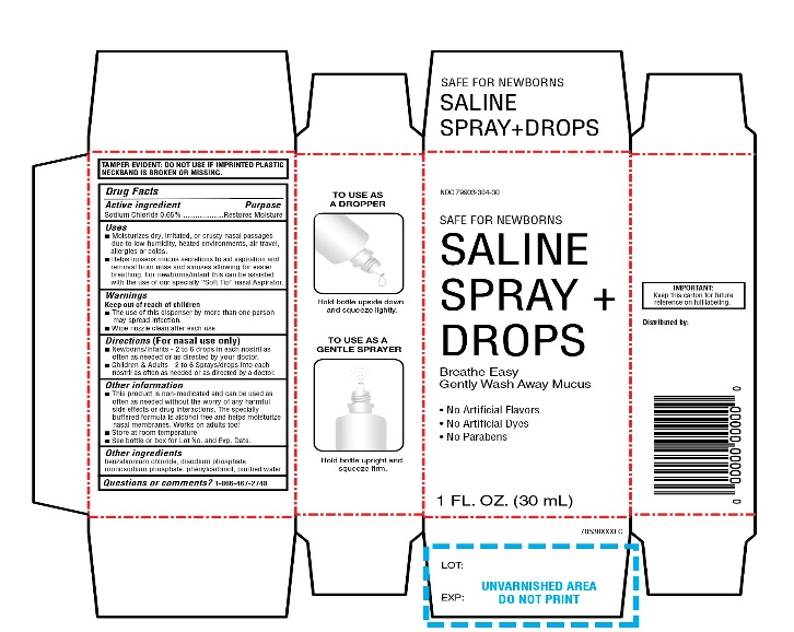 WMT Saline Nasal Spray 1 FL OZ