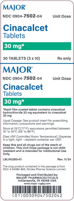 30mg* carton label