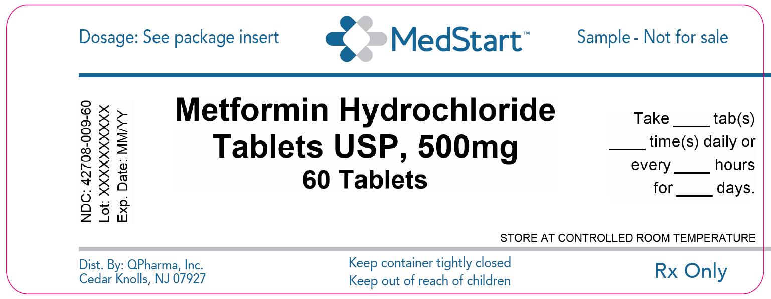 42708-009-60 Metformin Hydrochloride Tablets USP 500mg x 60 V2