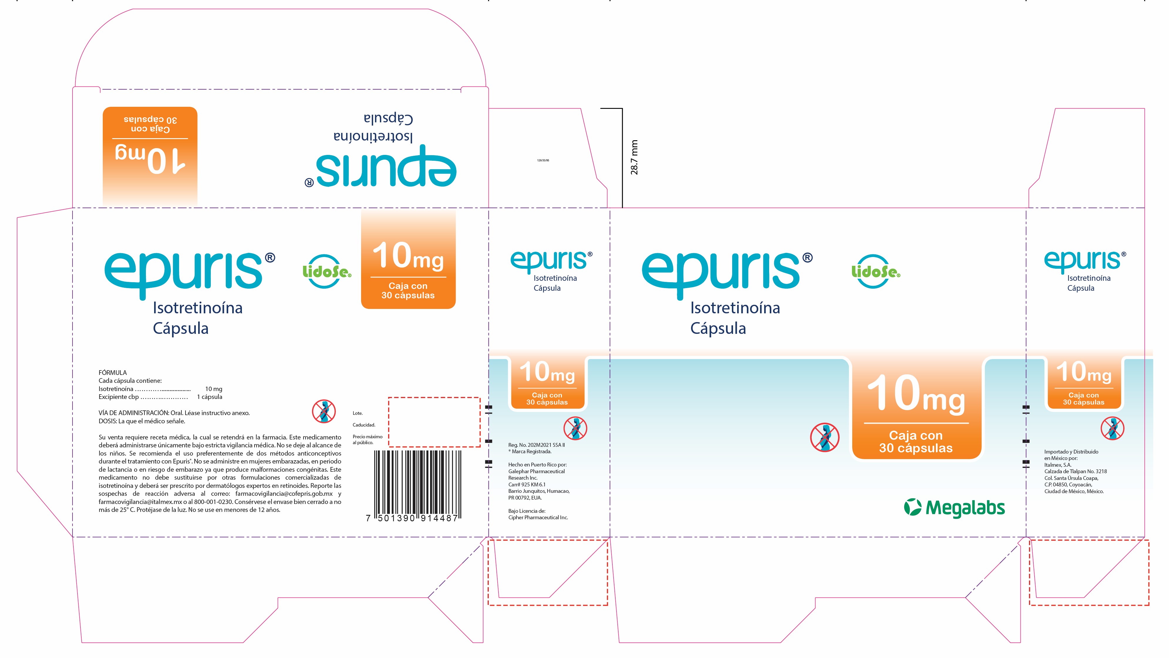 Epuris Mexico 10 mg