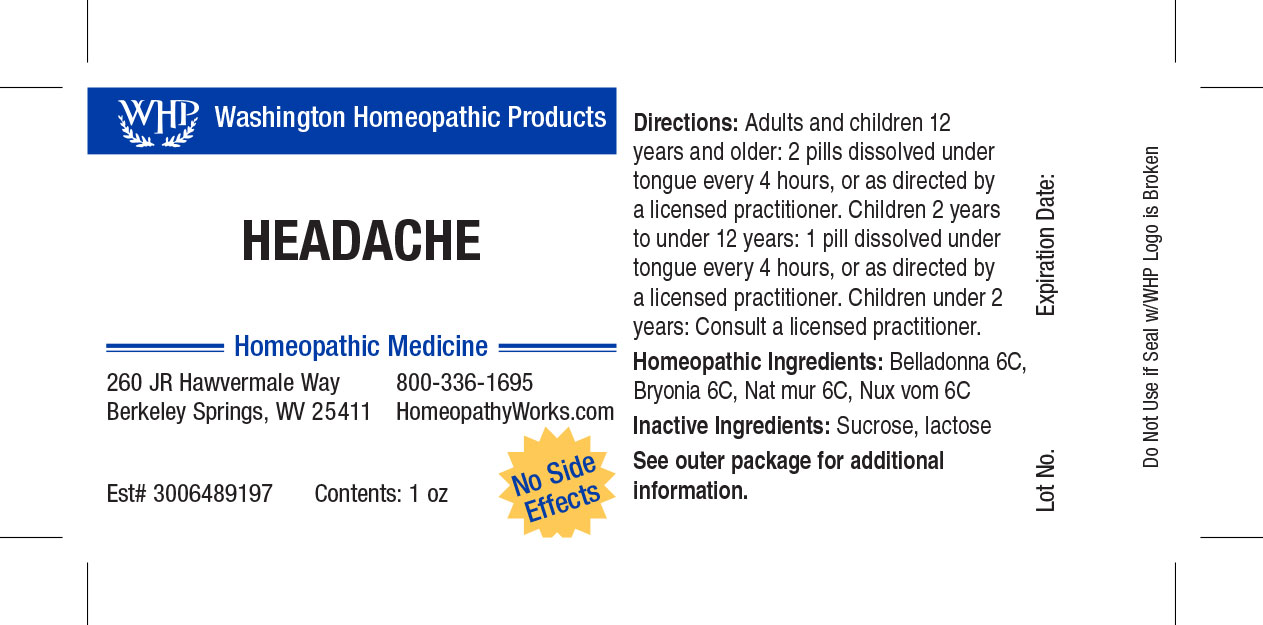 WHP Headache label