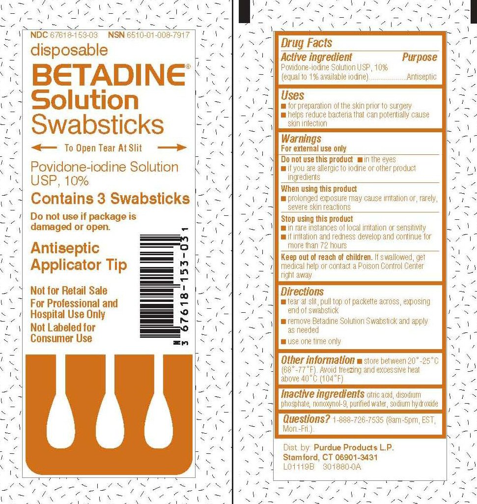 Betadine Solution Swabsticks NDC: <a href=/NDC/67618-153-03>67618-153-03</a>