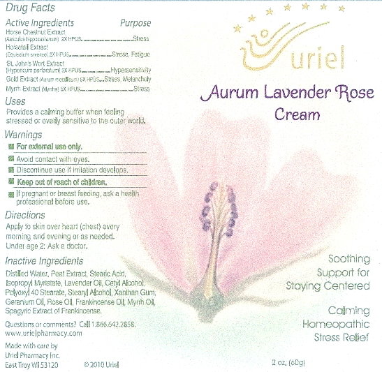 aurum lavender rose cream tube label