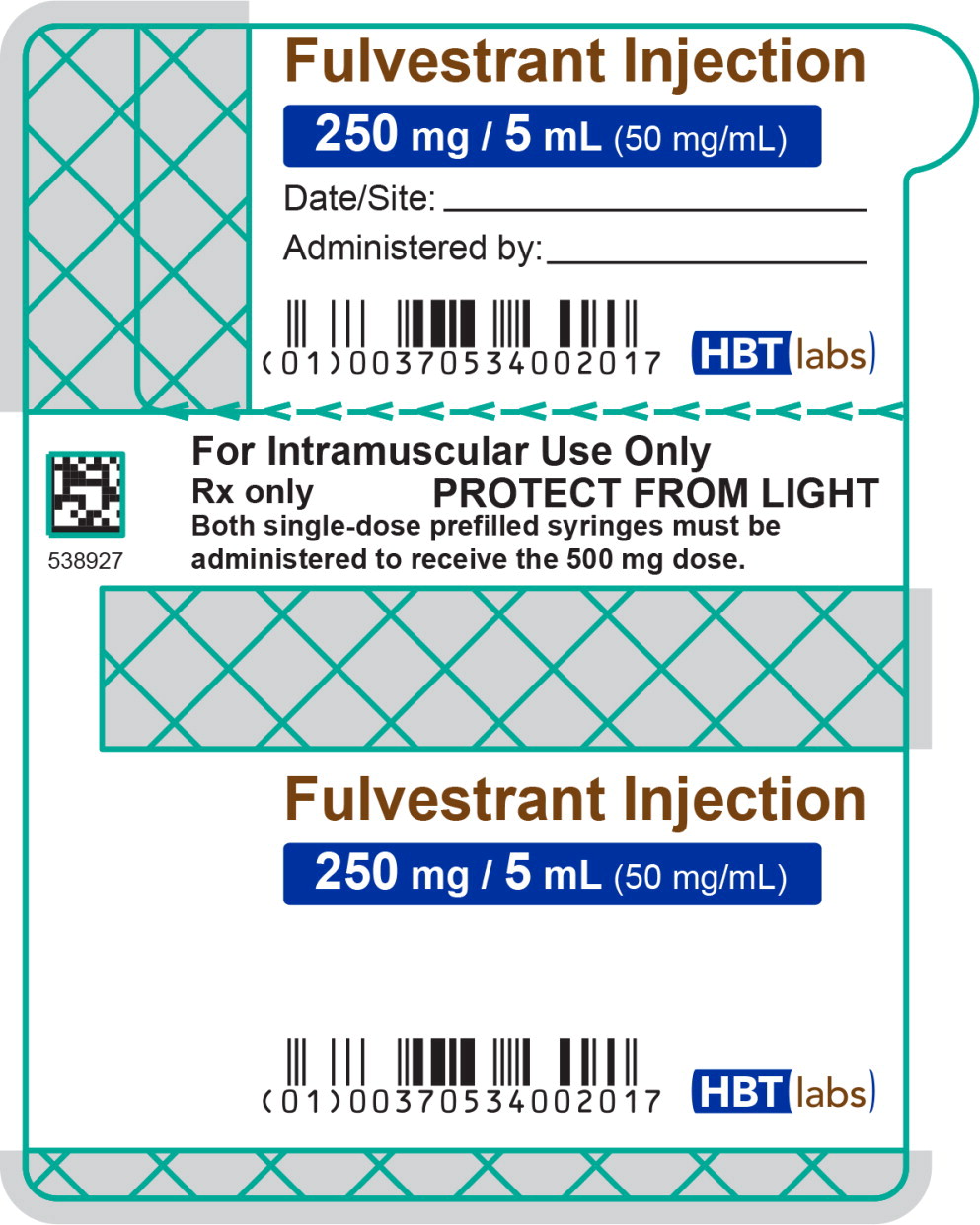 Package/Label Display Panel – 250 mg/5 mL (50 mg/mL) Syringe Label

