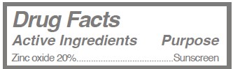 30mL Sunscreen Label Drug Facts Active Ingredient Section