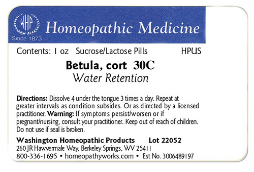 Betula, cort label example
