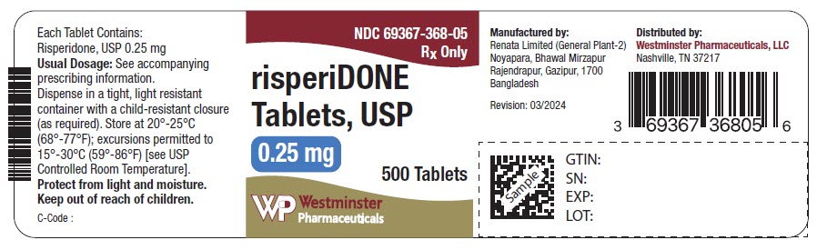 PRINCIPAL DISPLAY PANEL - 0.25 mg Tablet Bottle Label