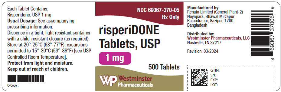 PRINCIPAL DISPLAY PANEL - 1 mg Tablet Bottle Label