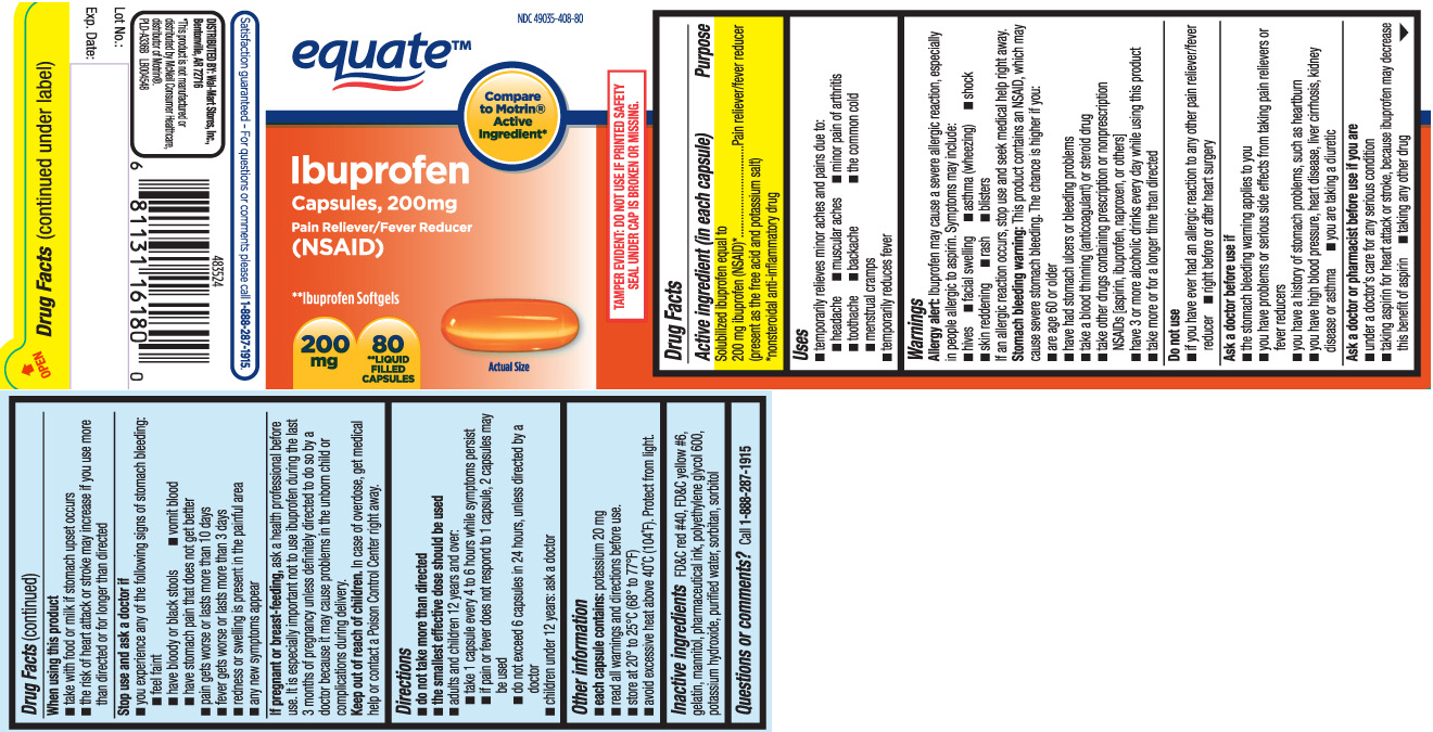 Solubilized ibuprofen equal to 200 mg ibuprofen (NSAID)* 200 mg ibuprofen (NSAID)* (present as the free acid and potassium salt) *nonsteroidal anti-inflammatory drug