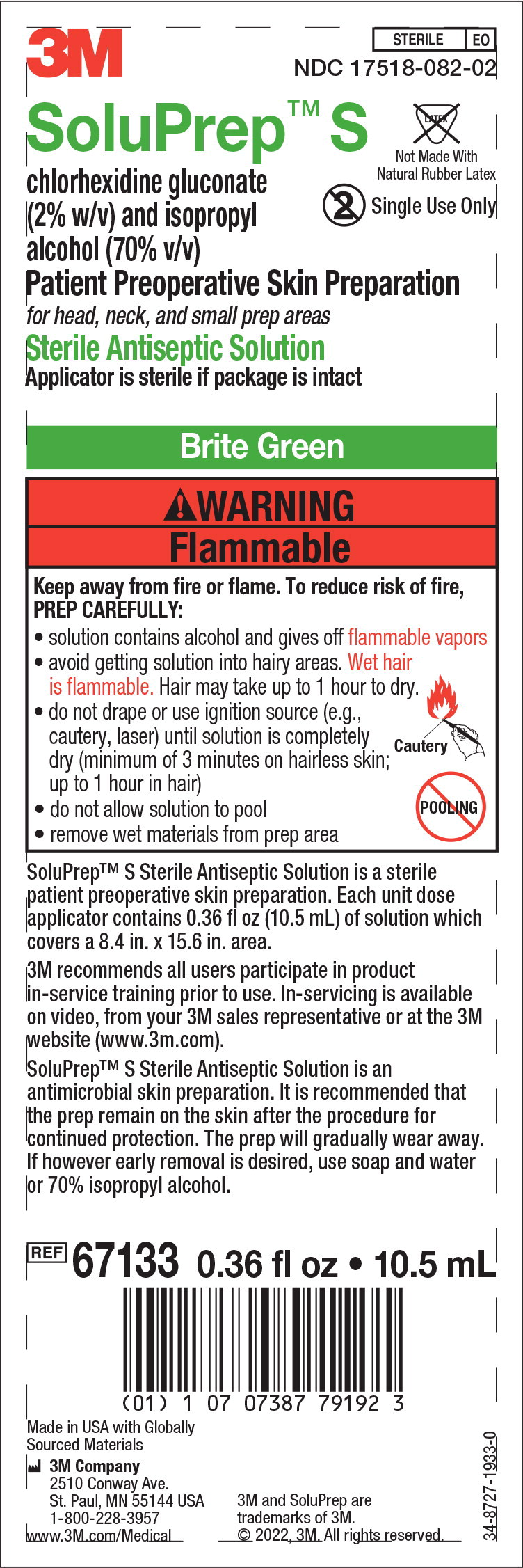 Principal Display Panel – 10.5mL Brite Green Applicator Insert Label
