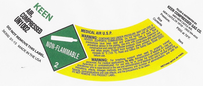 AIR COMPRESSED USP LABEL