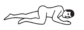 Directions for use of enema - left side positioning