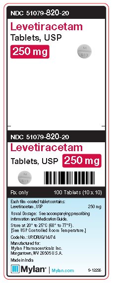 Levetiracetam 250 mg Tablet Unit Carton Label