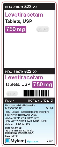 Levetiracetam 750 mg Tablet Unit Carton Label