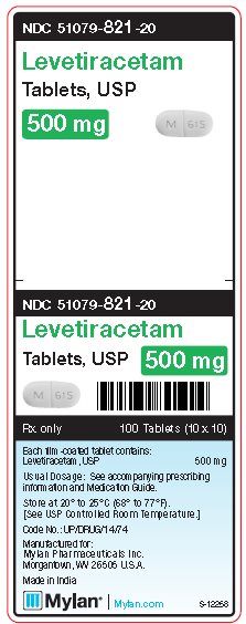 Levetiracetam 500 mg Tablet Unit Carton Label