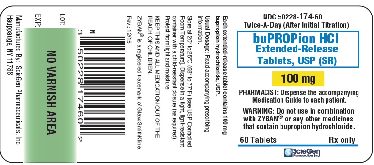 bupropion HCL 100 mg 60 Extended-Release Tablet, USP Labell