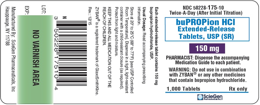 bupropion HCL 150 mg 1000 Extended-Release Tablet, USP Label