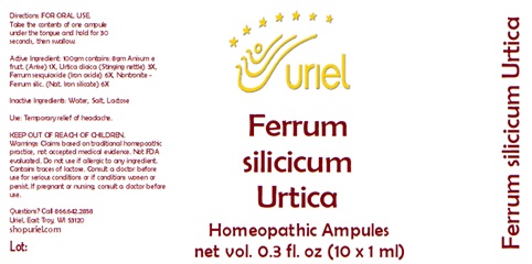 Ferrum silicicum Ampules