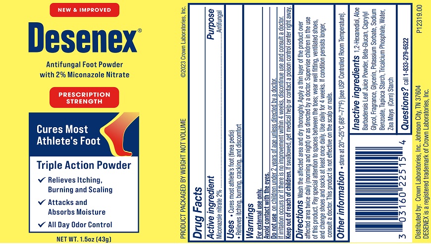 Desenex Bottle Label