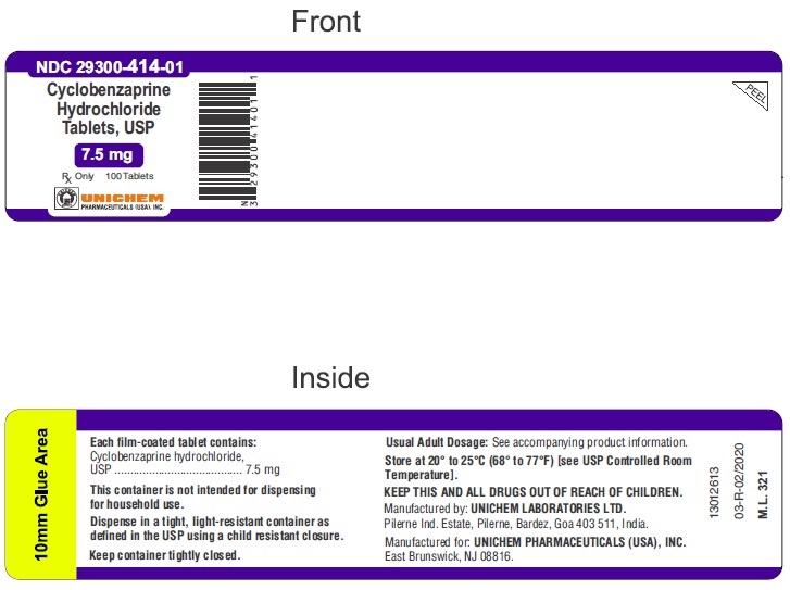 Cyclobenzaprine hydrochloride Tablets, USP 7.5 mg