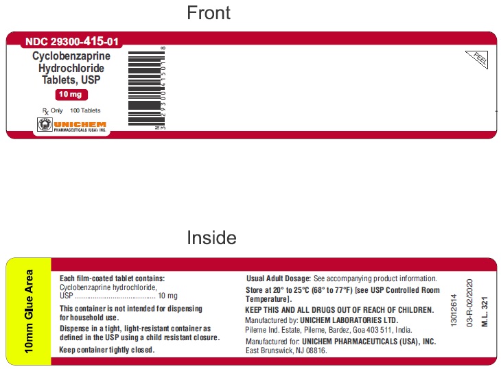 Cyclobenzaprine hydrochloride Tablets, USP 10 mg