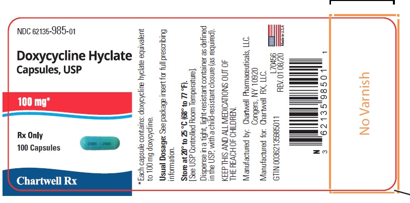 PRINCIPAL DISPLAY PANEL - 100 mg Capsule Bottle Label