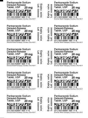 20 mg Pantoprazole Sodium Blister