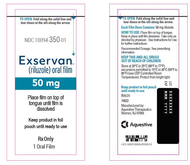 NDC: <a href=/NDC/10094-350-01>10094-350-01</a>
Exservan
(riluzole) oral film
50 mg
Rx Only
1 Oral Film
