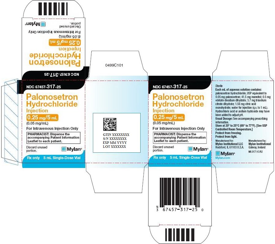 Palonosetron Hydrochloride Injection 0.25 mg/5 mL Carton Label