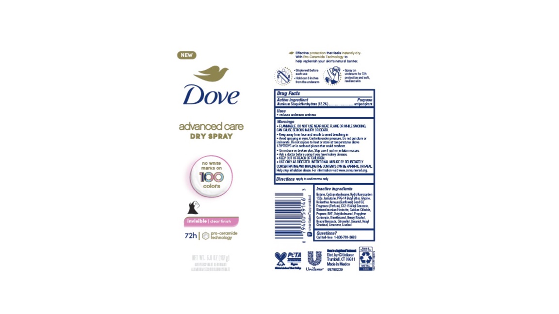 Dove Clear Finish Dry Spray AP