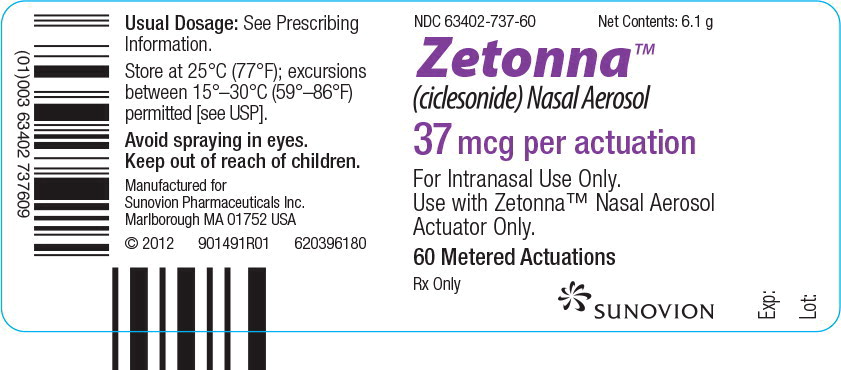 PACKAGE LABEL - PRINCIPAL DISPLAY PANEL – canister - 37 mcg 60-count
