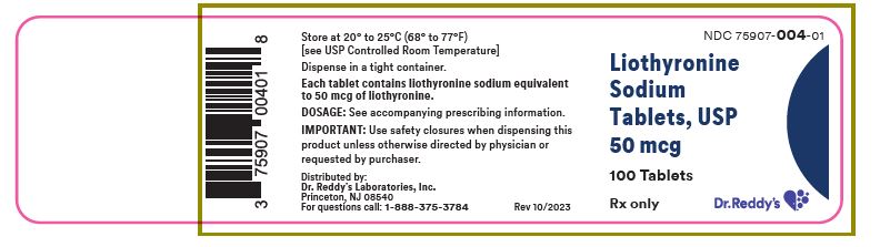 Principle Display Panel- 50mcg tablet bottle label